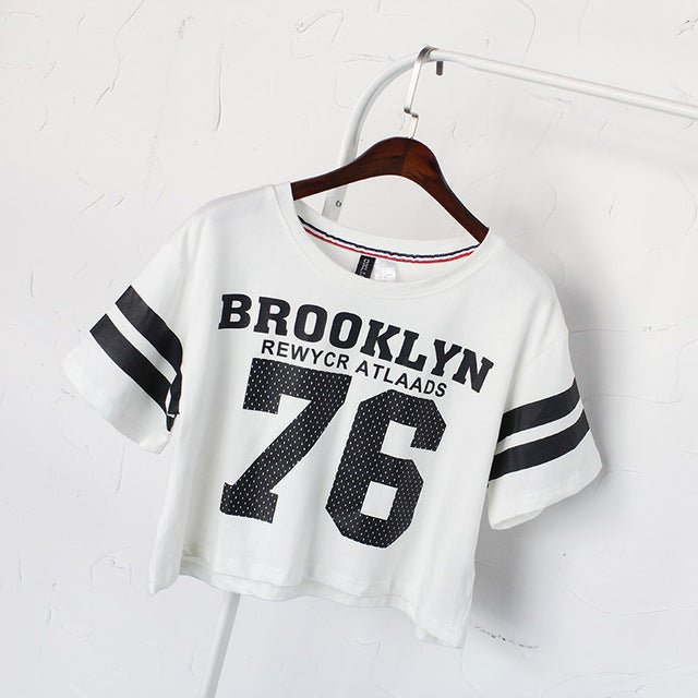 Brooklyn 76 printed fashion Women T-shirts-4