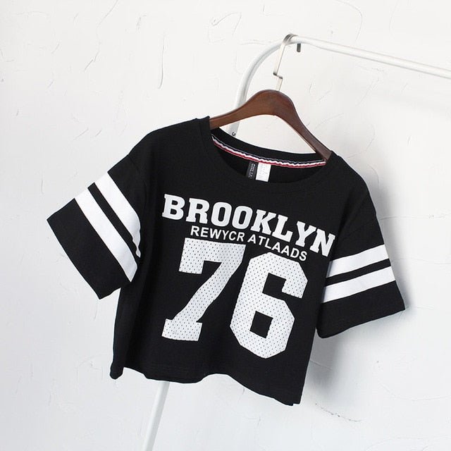 Brooklyn 76 printed fashion Women T-shirts-3